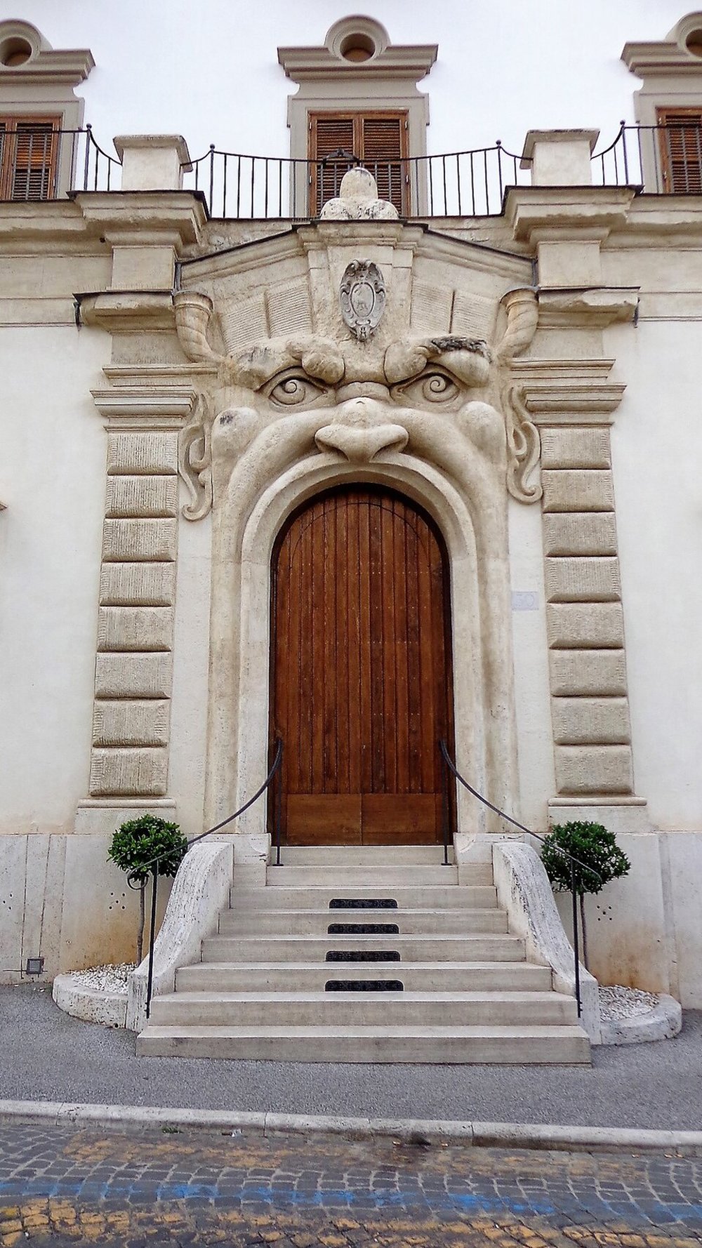 The monster door of Palazzo Zuccari, Rome