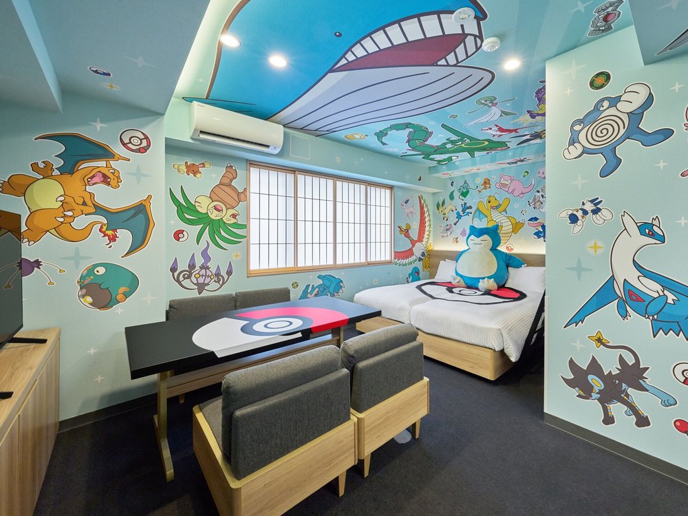 Pokemon themed room at MIMARU Tokyo Hatchobori