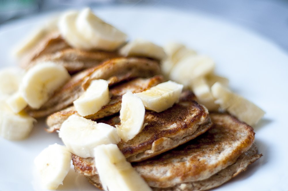 Buckwheat banana pancakes