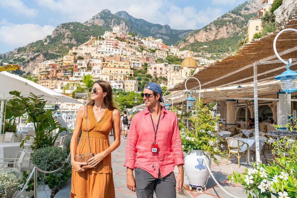 Walking along Amalfi Coast 