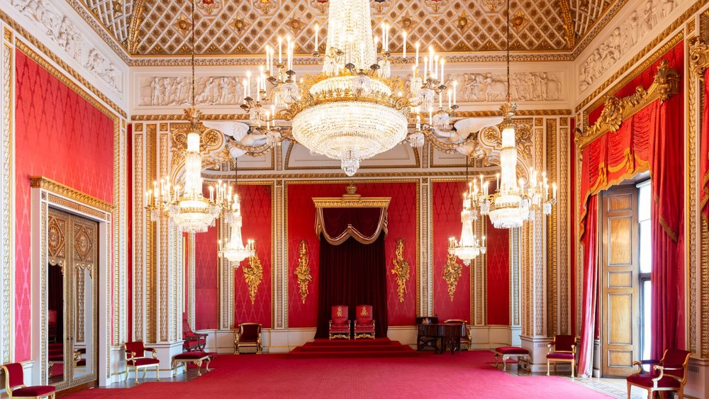 Throne room at Buckingham Palace