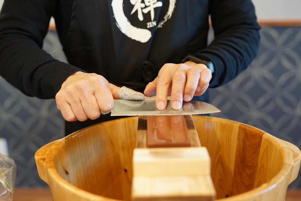 Craft and sharpen your very own knife in Japan
