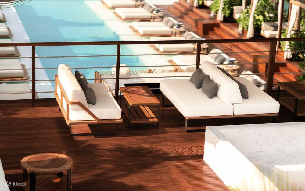 yona beach club lounge area