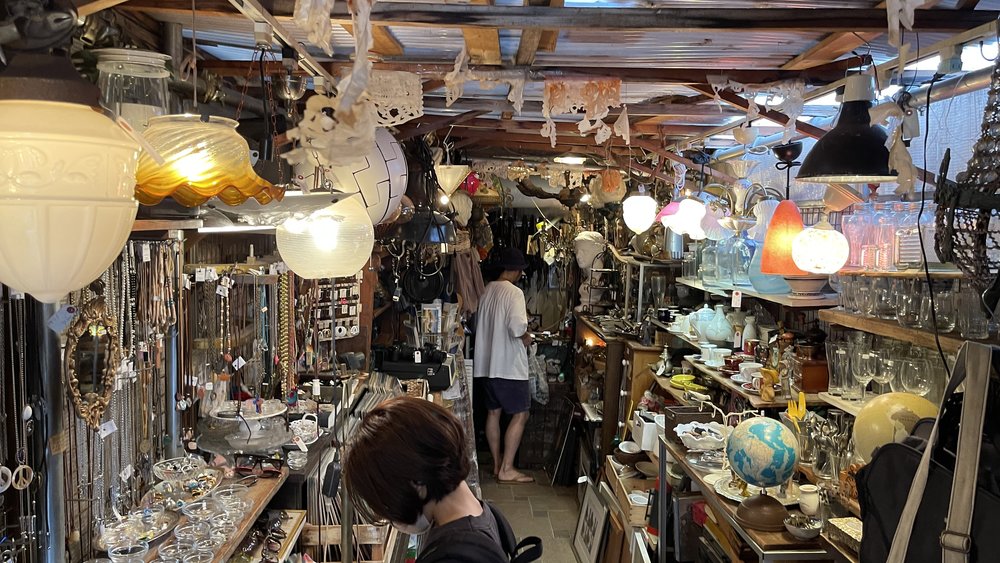 A vintage ceramic shop in Shimokitazawa