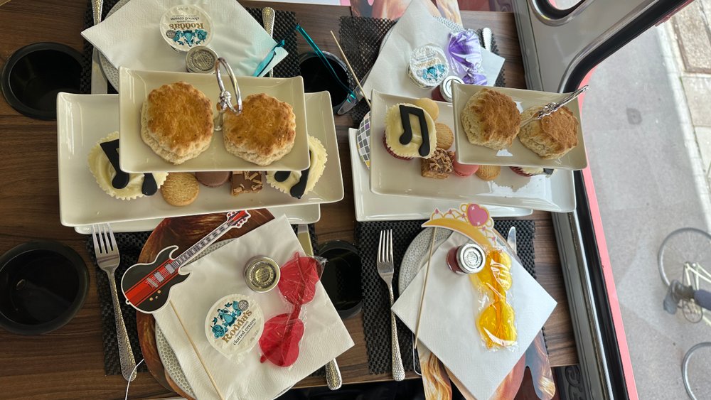 ABBA-inspired afternoon tea bus