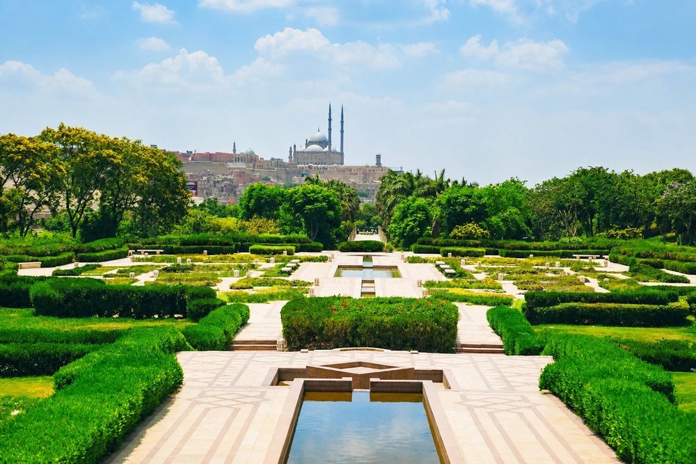 Công Viên Al-Azhar Với Tầm Nhìn Toàn Cảnh Thành Phố