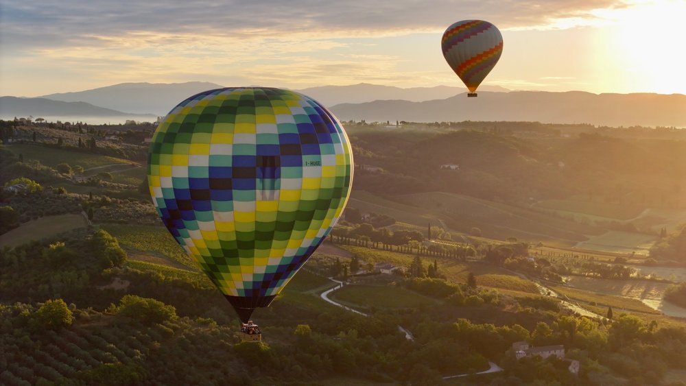 Hot air balloon ride in Florence