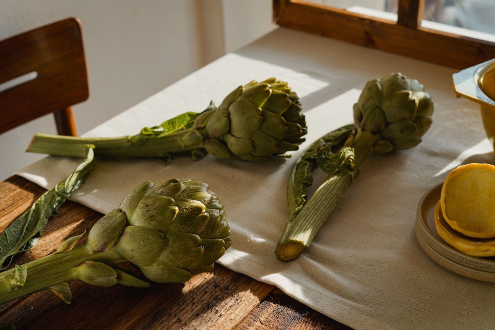 Seasonal artichokes 