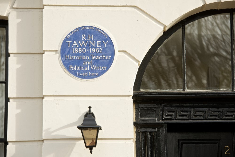 Blue Plaque for R. H. Tawney in London