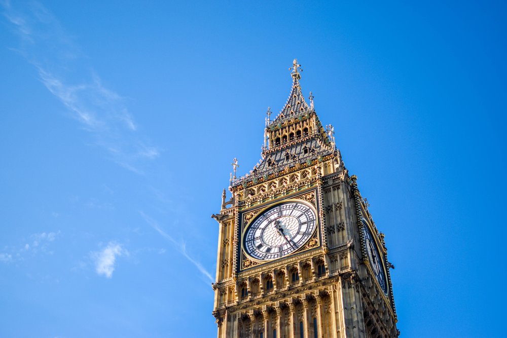 Close up look of the Big Ben