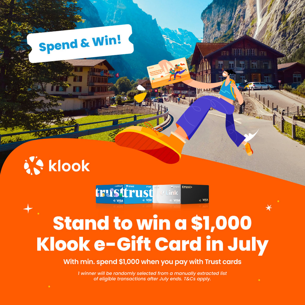 SG - trust card july spend and win
