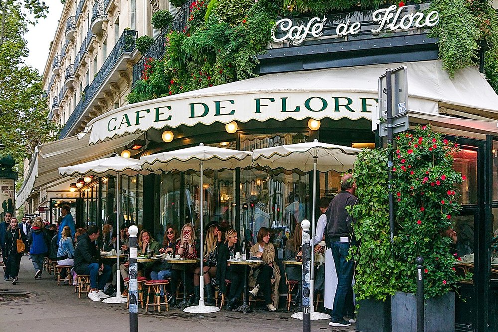 Cafe de Flore in Saint-Germain-des-Prés