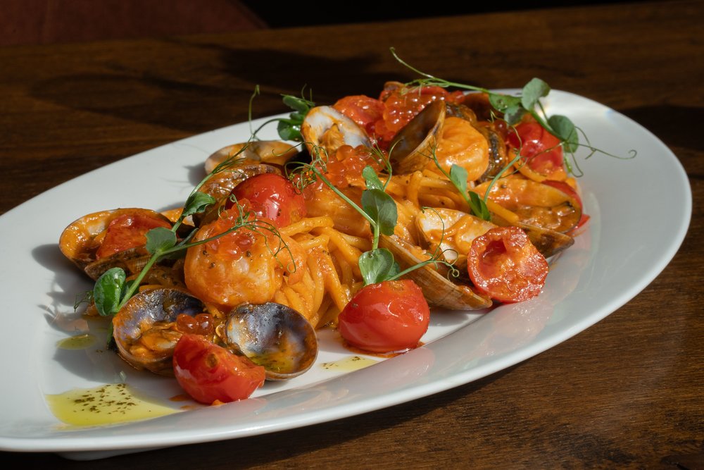 linguine ai frutti di mare | Photo Credits: Ionela Mat on Pexels