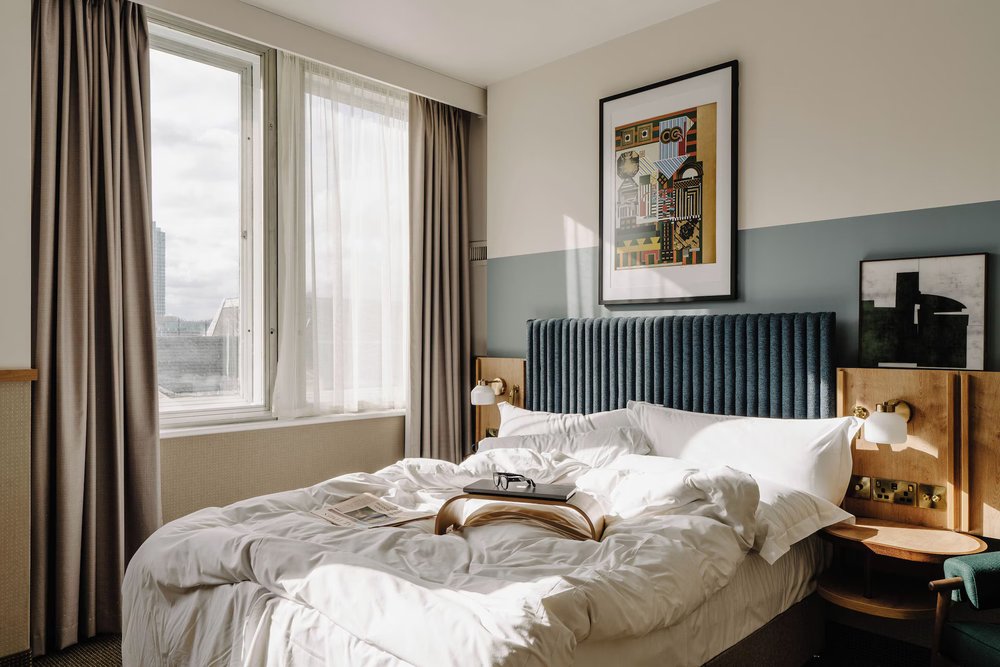 A hotel room in Club Quarters Hotel, St. Paul's