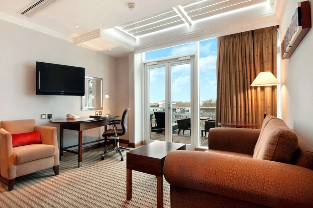 A hotel room in Hilton London Paddington