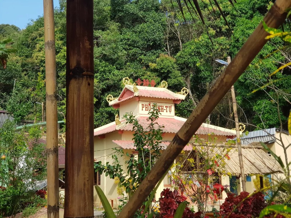 12:00 - 14:00: Tham Quan Chùa Phổ Tịnh Và Mua Quà Tại Chợ Đảo