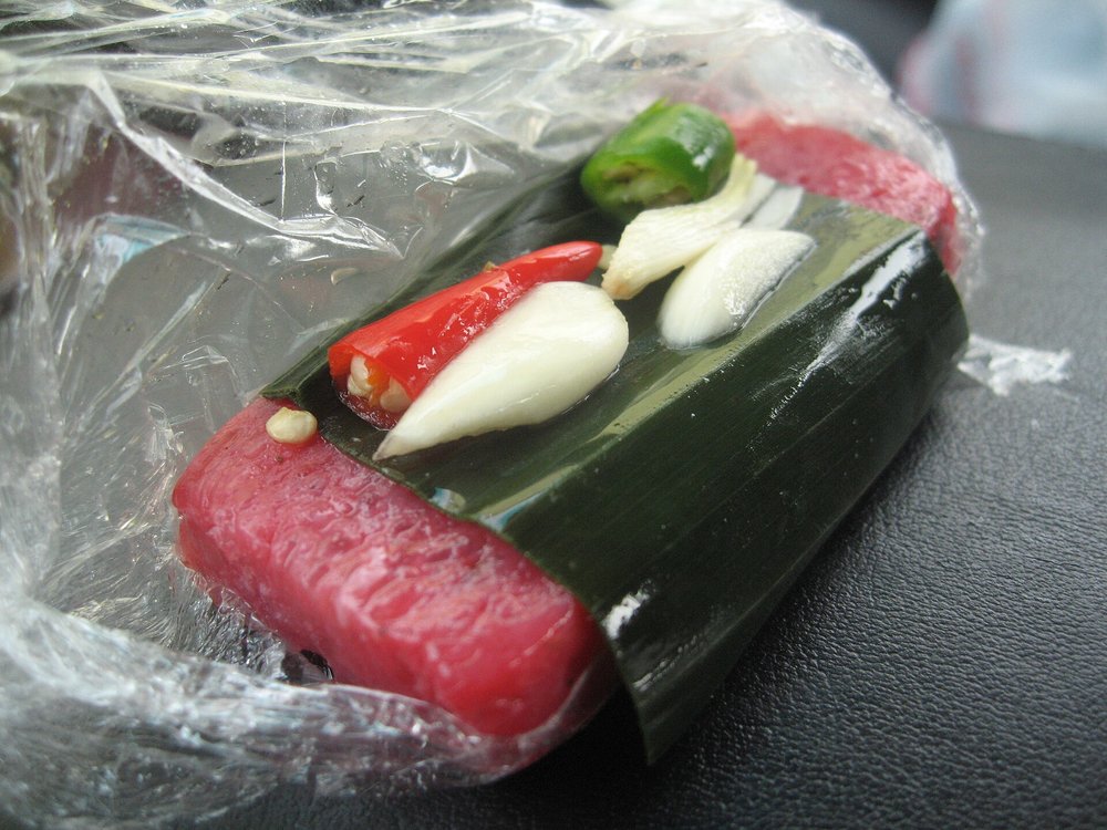 Nem Chua | Photo Credits: Ron Diggity on Wikimedia