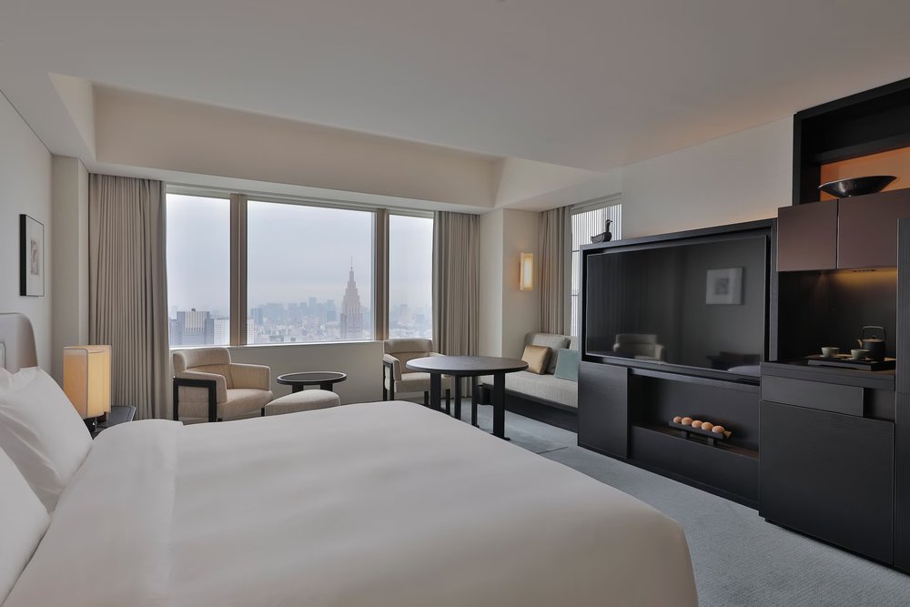 Views from a room in Park Hyatt Tokyo