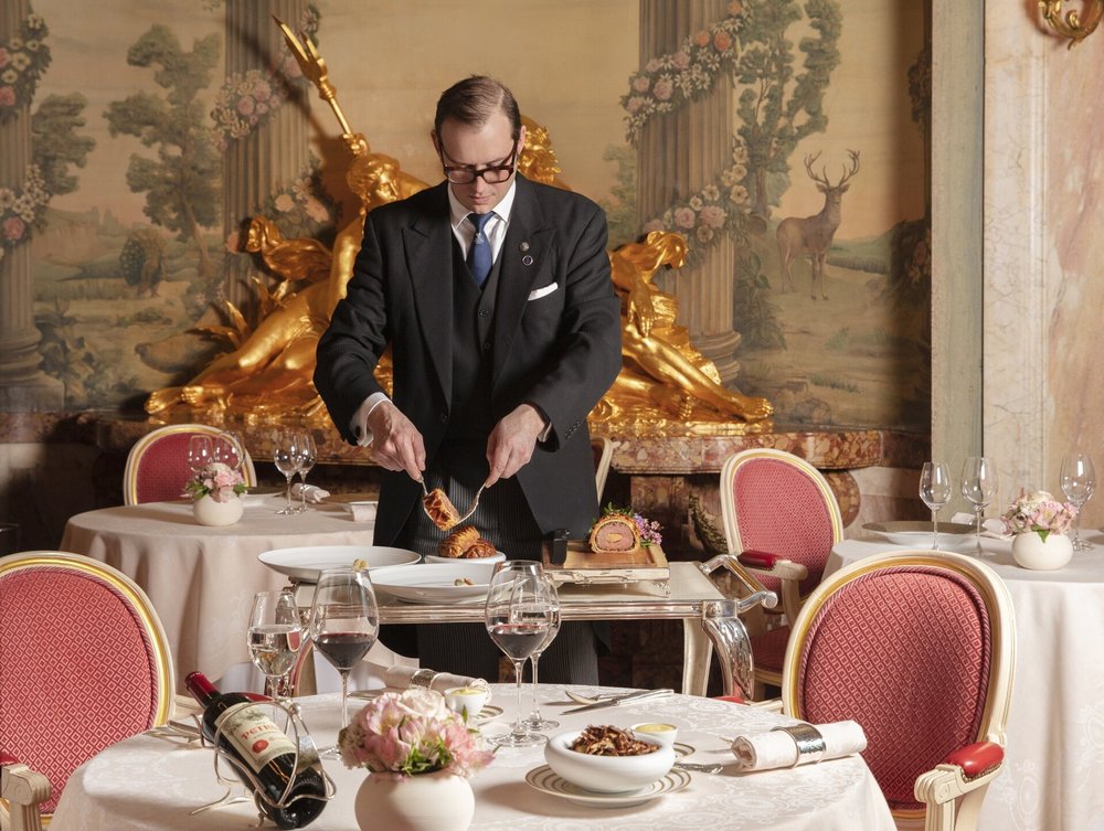 Beef Wellington carved tableside at The Ritz