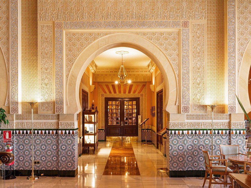 Inside the Alhambra Palace Hotel