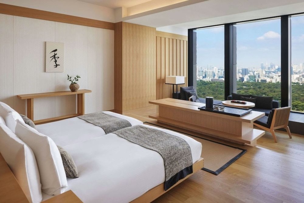 City views at Aman Tokyo hotel