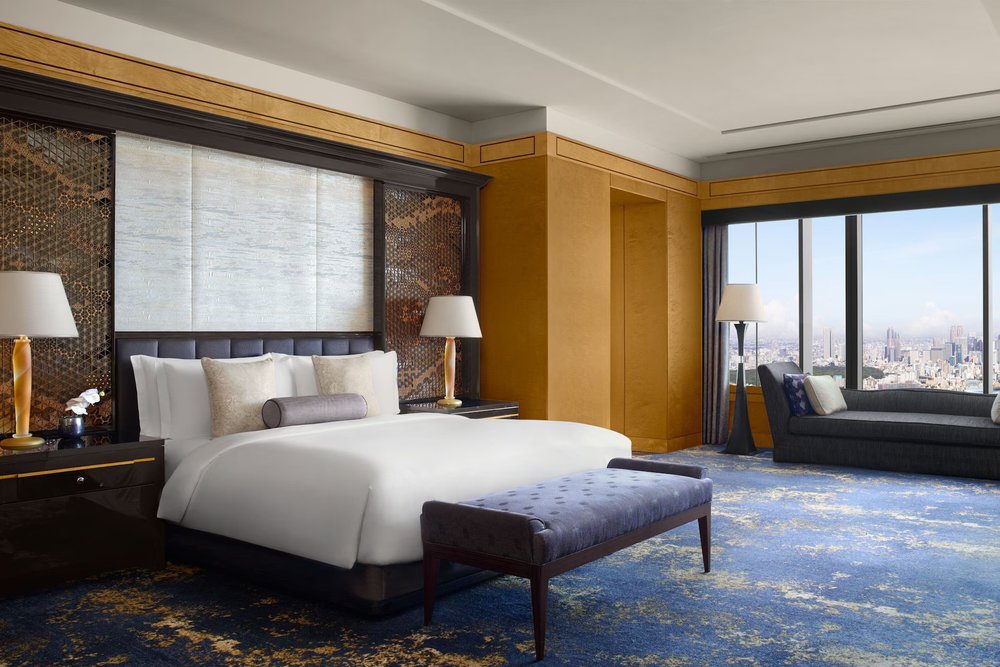 Floor-to-ceiling windows at The Ritz-Carlton Tokyo