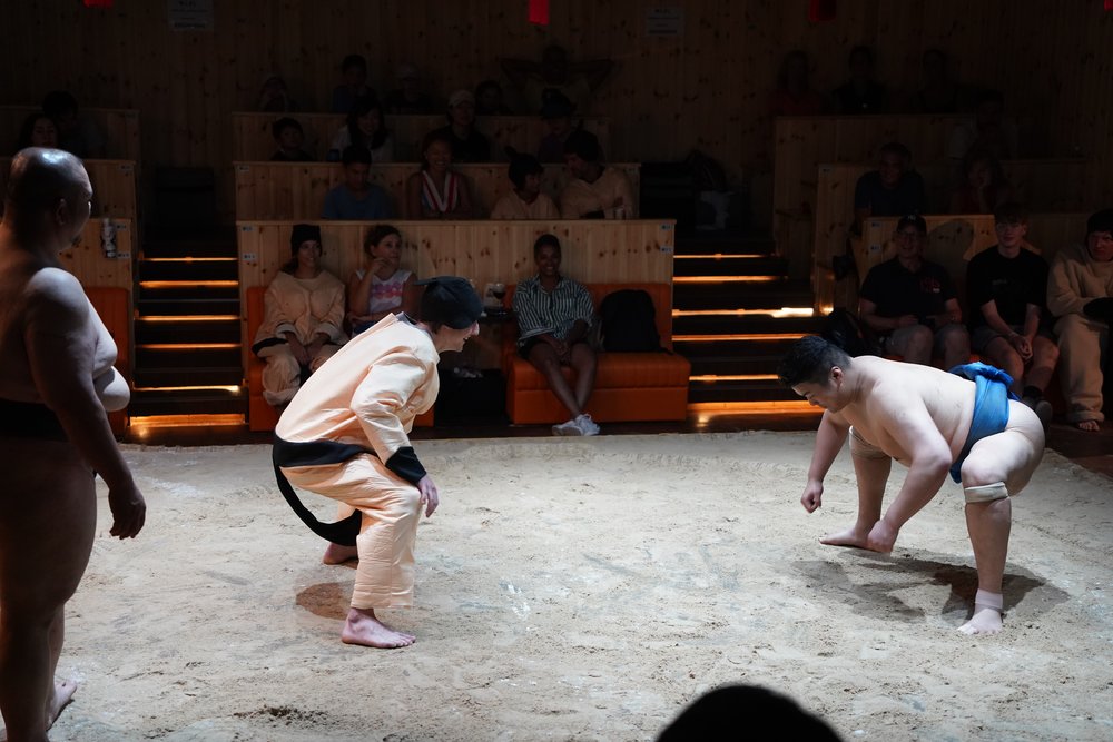 Sumo club show in Asakusa