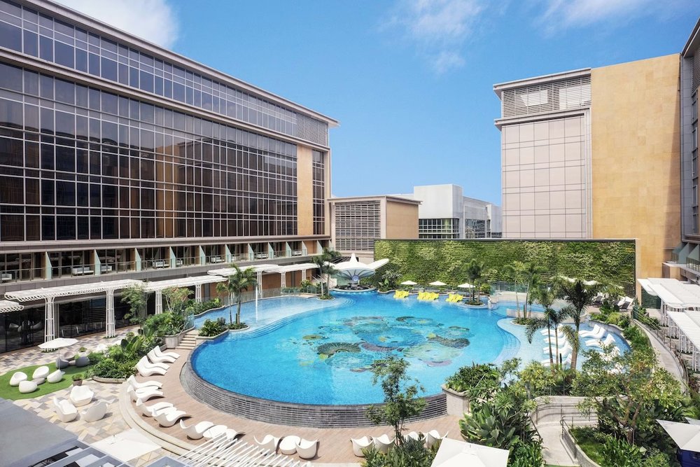 Outdoor Pool at Sheraton Manila Hotel at Newport World Resorts