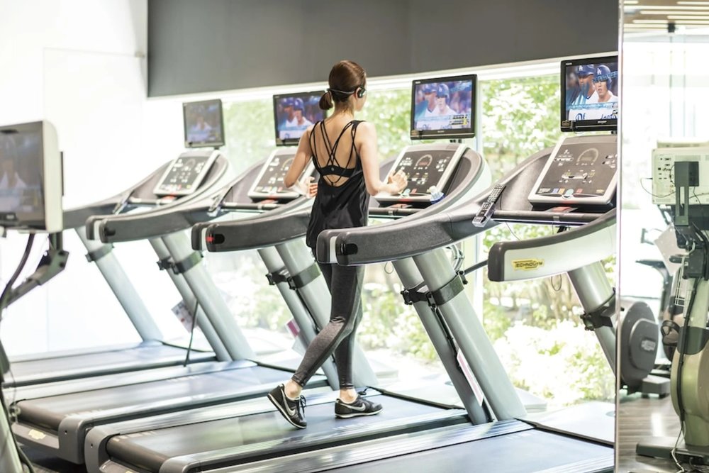 Onsite gym at cerulean tower tokyu hotel