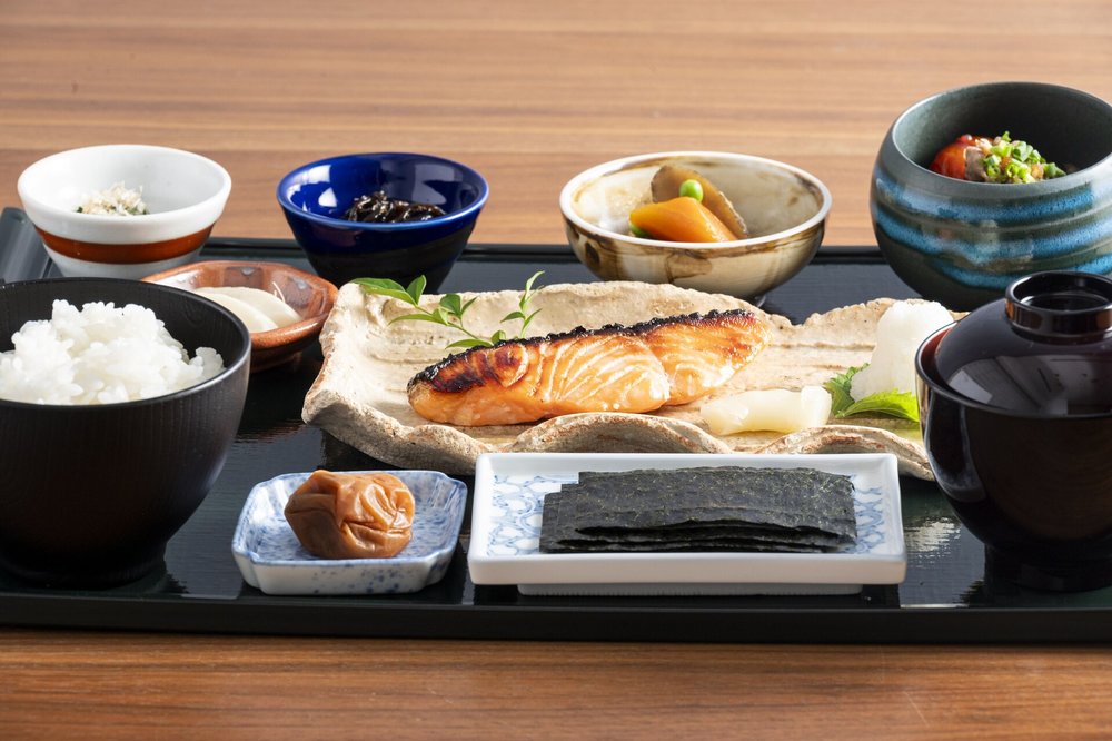 Japanese breakfast at Sakuragaoka
