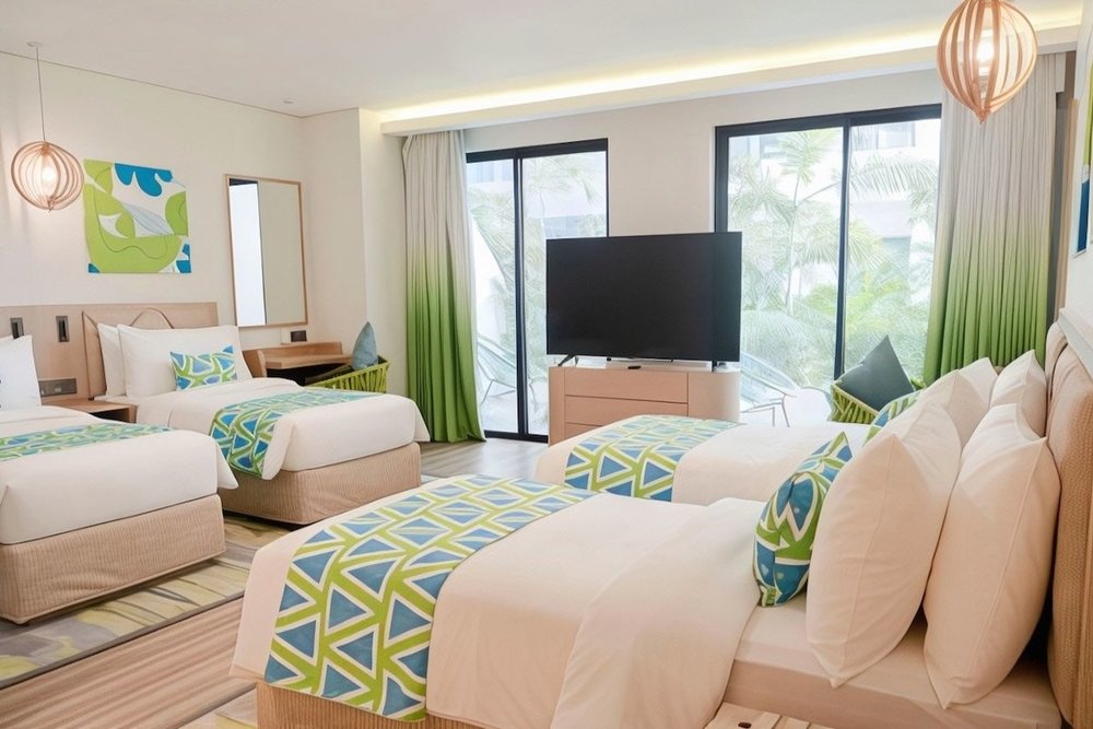 Family Quad Bayview Room at Lime Resort Manila