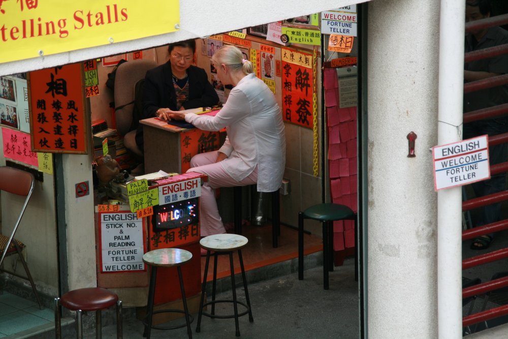 Fortune teller at Wong Tai Sin Temple