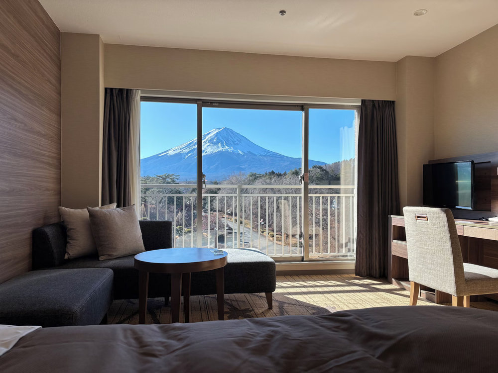 Clear views of Mt. Fuji from Fuji View Hotel