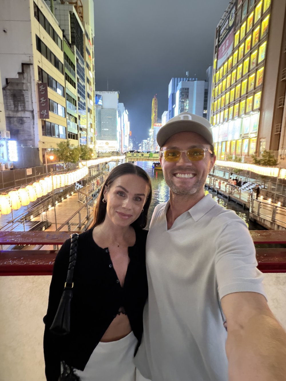 Dotonbori glowing at night