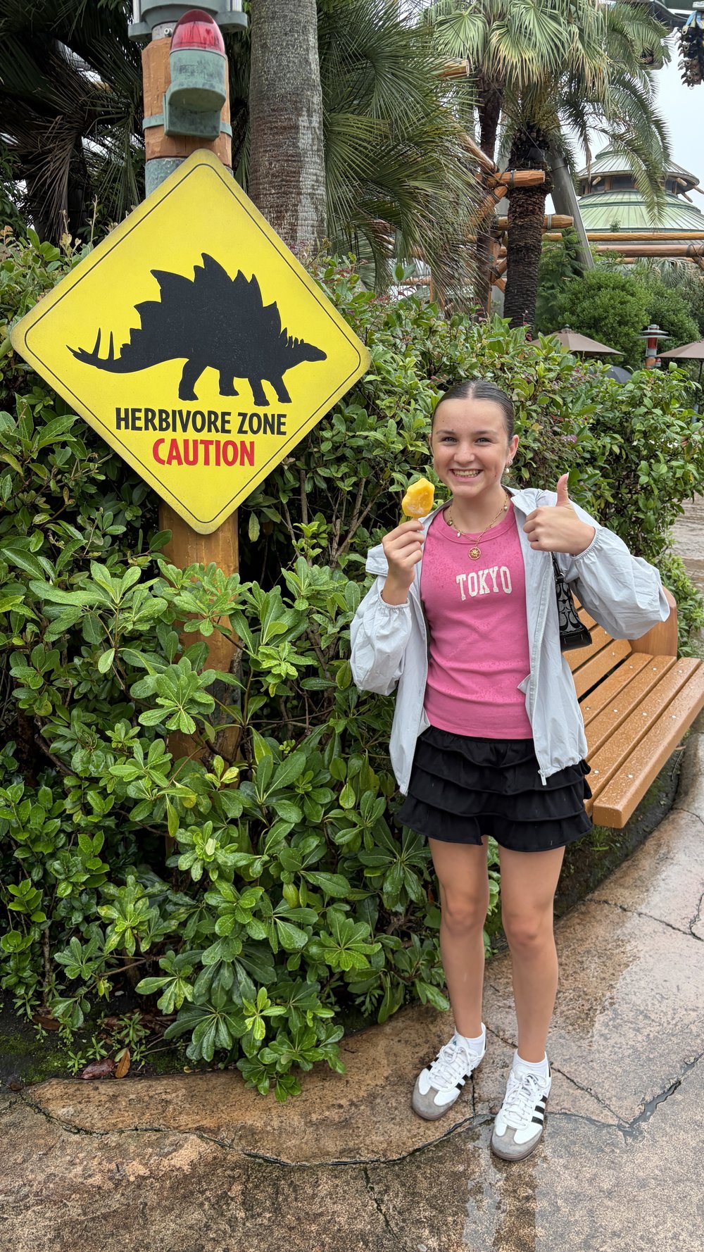 Sienna at Jurassic Park in Universal Studios Japan
