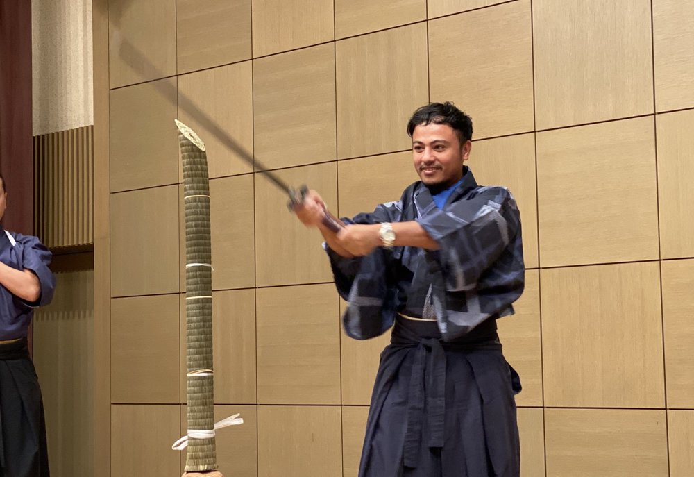 Samurai experience with real swords