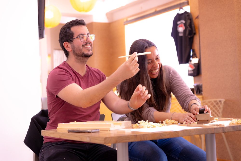 Chopstick making class in Osaka