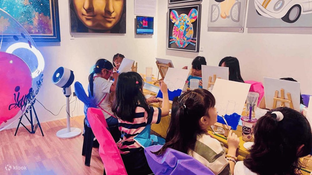 Art Workshop Acrylic on Canvas by The Artologist