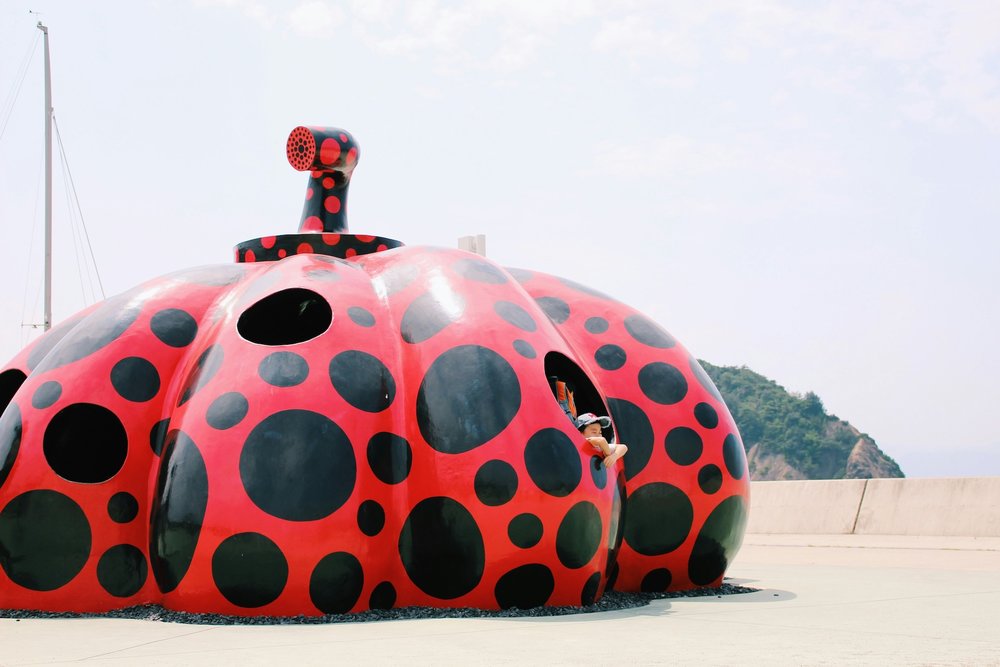 Naoshima Pumpking Sculpture 