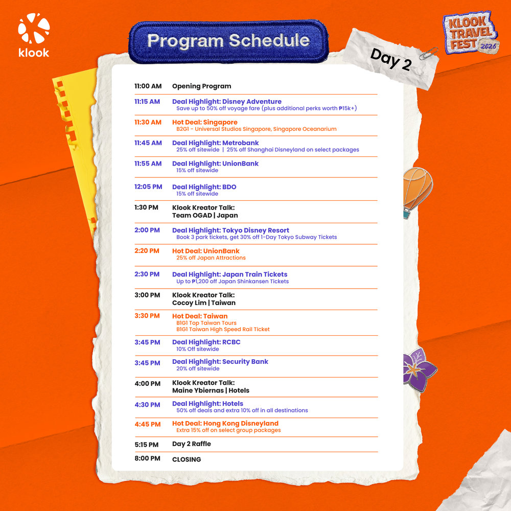 ktf day 2 program schedule