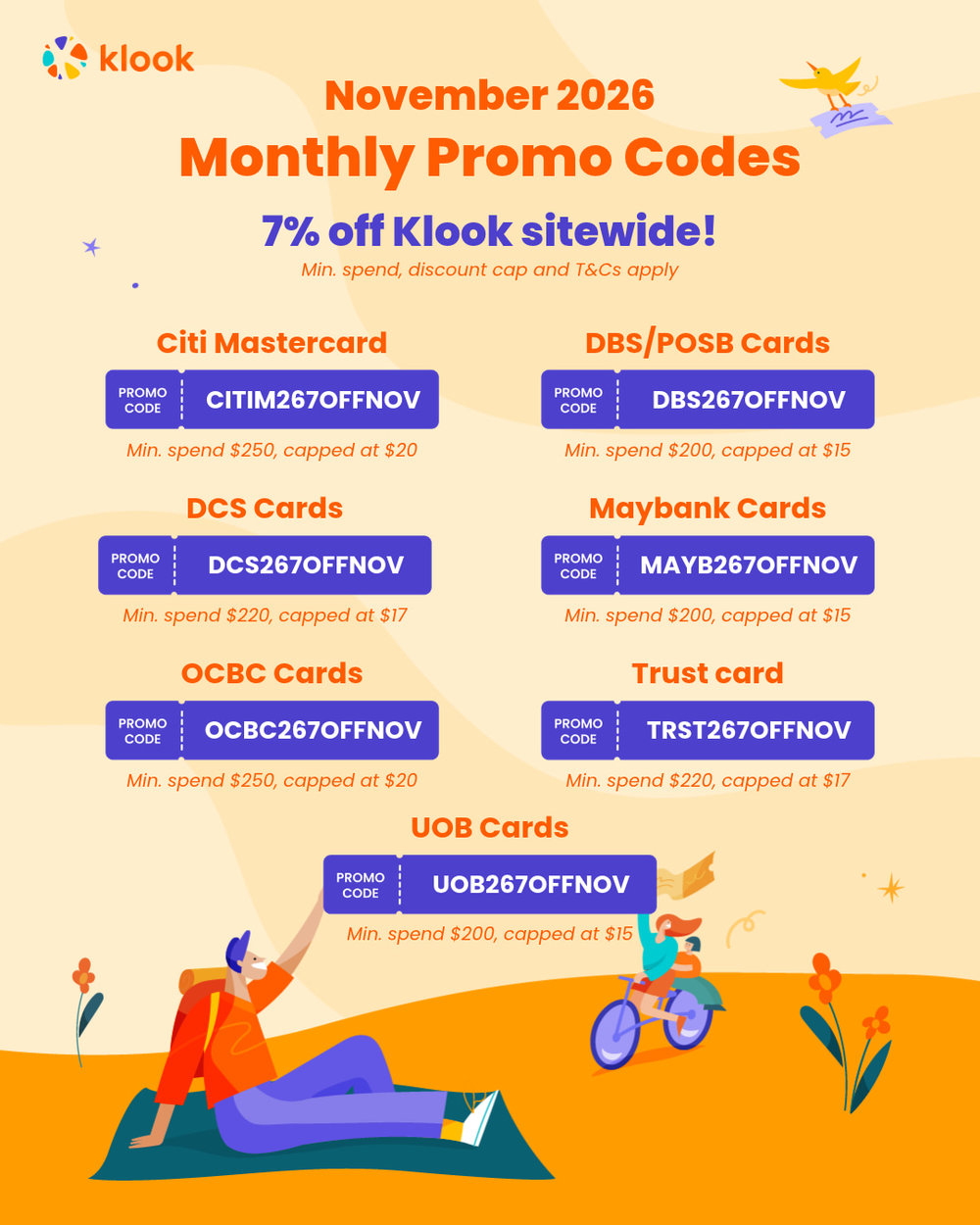 klook promo codes 2026