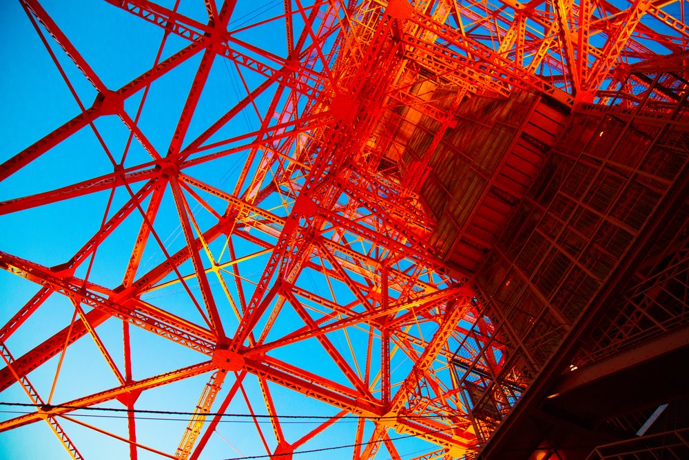 東京タワーの外階段