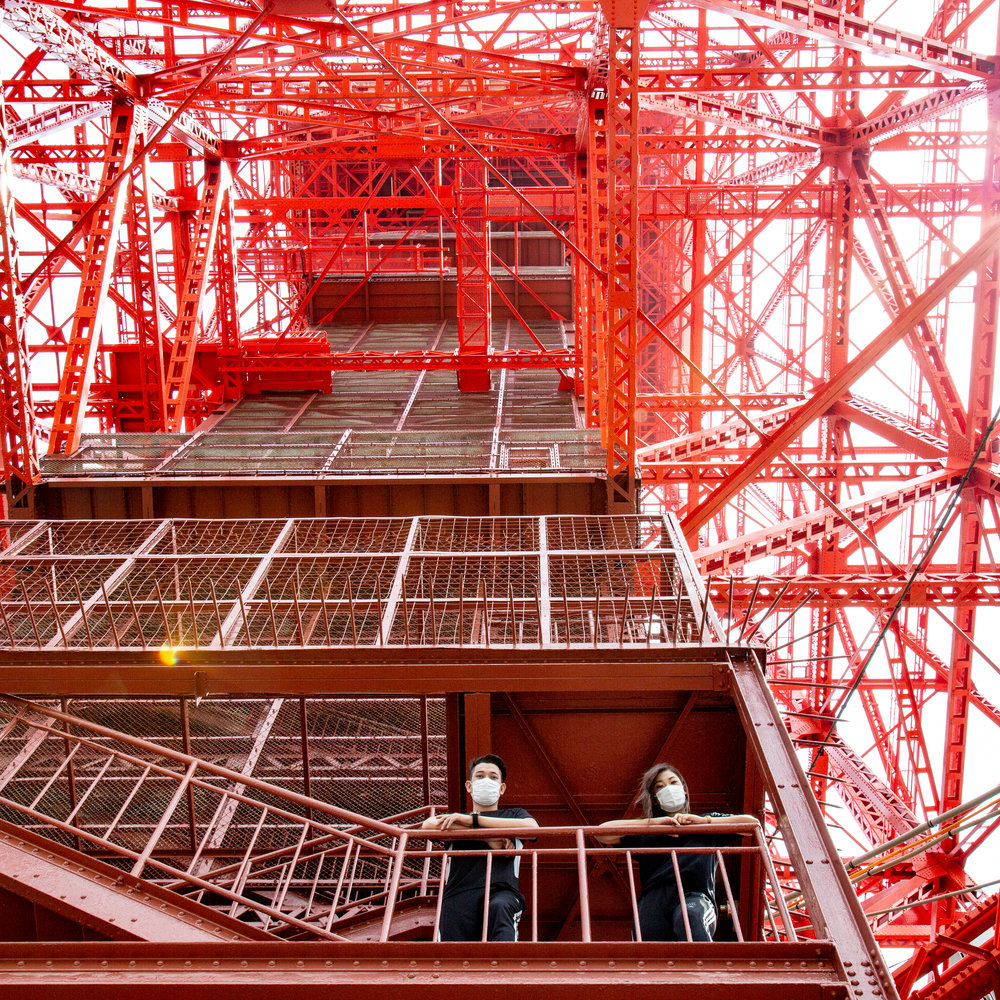 東京タワーの外階段
