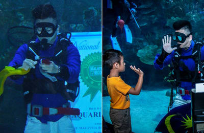 Aquaria KLCC Unveils Its Christmas Special Which Includes An Underwater Magic Show!