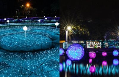 「2020屏東聖誕節」有夢幻極光降臨!10大聖誕燈飾場景變身浪漫雪國,冰柱、光海、星空美到太犯規