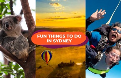 Fun Things to to Do in Sydney for Families, Friends and Couples Including Hot Air Balloon Rides, Skydiving & More