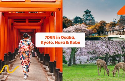Jadual Perjalanan 1 Minggu Kansai: Terokai Osaka, Kyoto, Nara, Kobe, & Kinosaki Onsen dalam masa 7 hari