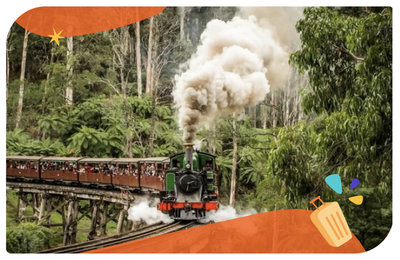 澳洲普芬比利鐵路》歷史悠久風景超美！墨爾本蒸汽火車一日遊完整攻略