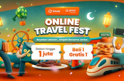 Klook x Jenius Online Travel Fest: Diskon Rp 1 Juta dan Beli 1 Gratis 1 Tiket Atraksi Jepang!