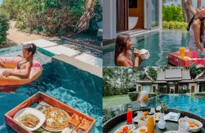 ชี้เป้า! ที่พักวิวทะเลมีบริการอาหารเช้าลอยน้ำหรือ Floating Breakfast ในไทย ไม่ต้องไปไกลถึงบาหลี!
